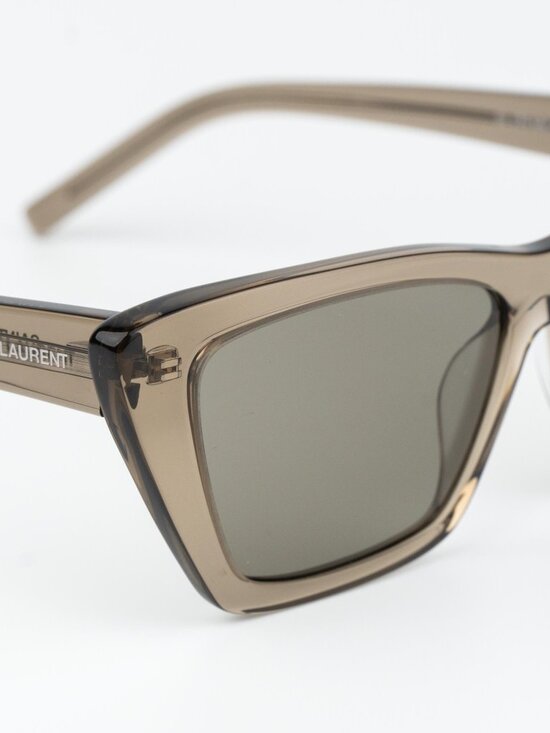 Saint Laurent Women Sunglasses Transparent Brown Grey Cat Eye SL 276 MICA 043 main image 4